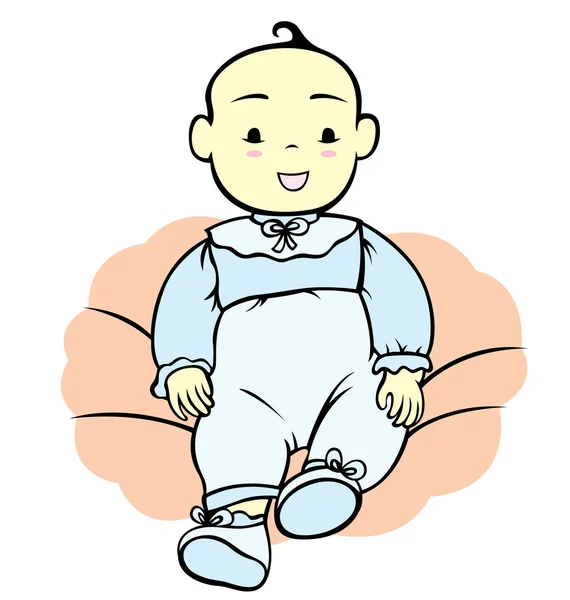 男婴洗礼 — 图库矢量图片