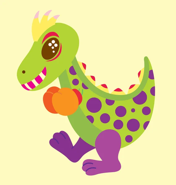 Боксерский динозавр — стоковый вектор