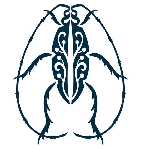 Escarabajo decorativo — Archivo Imágenes Vectoriales