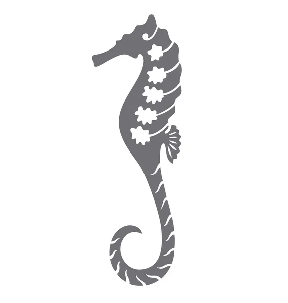 Decorative Sea Horse — Stock Vector