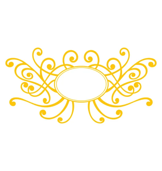 Cadre tourbillon décoratif — Image vectorielle
