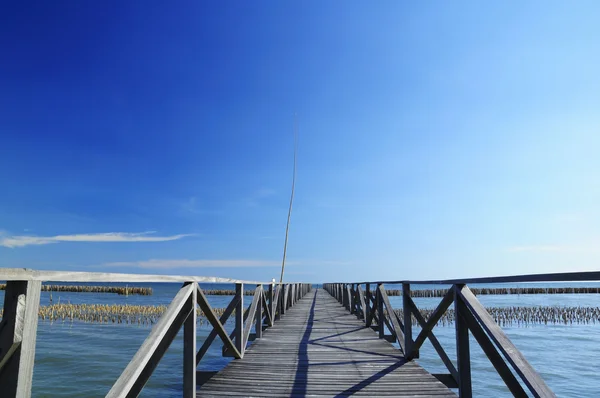 Stock image Wood bridge