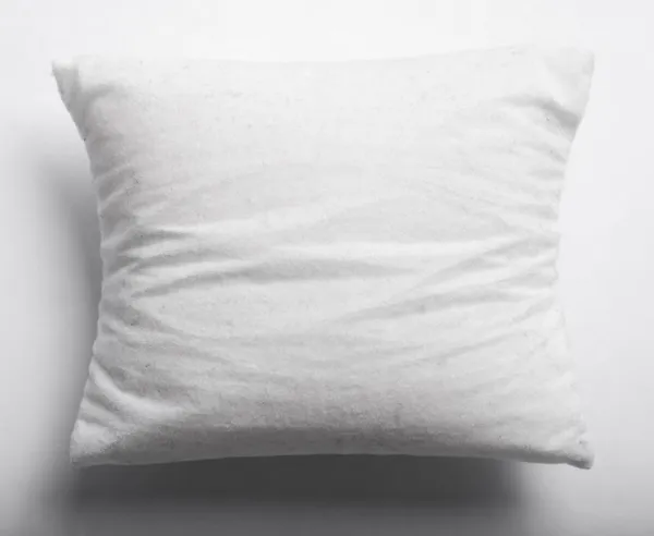 Old White Pillow Isolated — Stock Photo, Image