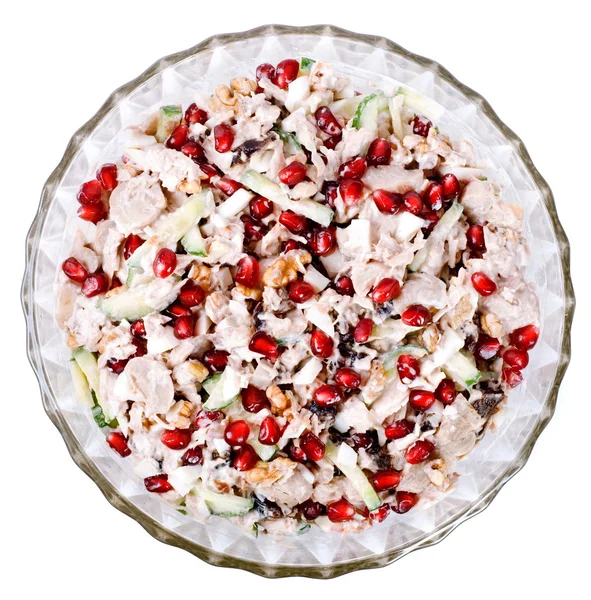 Chicken Salad Bean Pomegranate — Stock Photo, Image