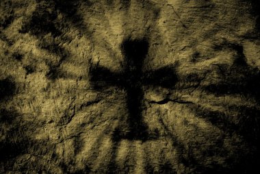 Shadow of cross clipart