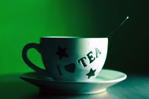 stock image Mystic cup of tea background