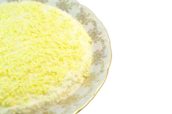 Mimosa Elszigetelt Fehér Vértes Saláta — Stock Fotó