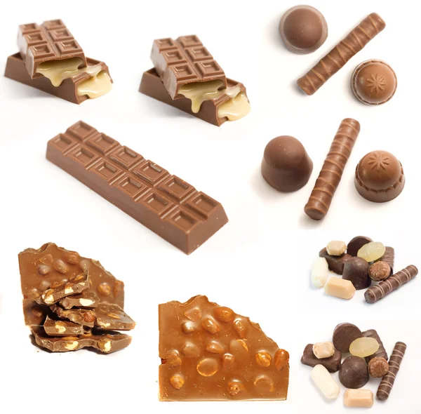 Barrette di cioccolato e caramello Barrette di cioccolato e caramello — Foto Stock