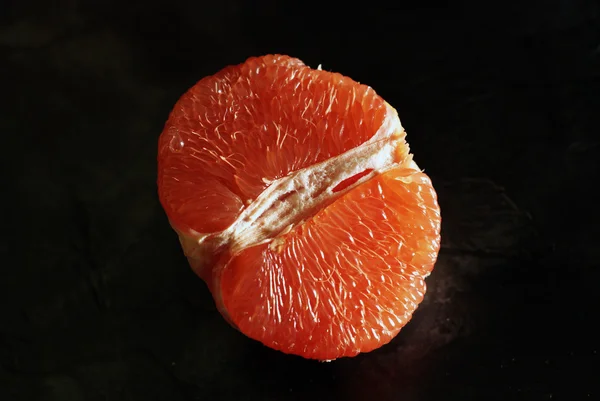 Fekete Elkülönítési Friss Grapefruit — Stock Fotó