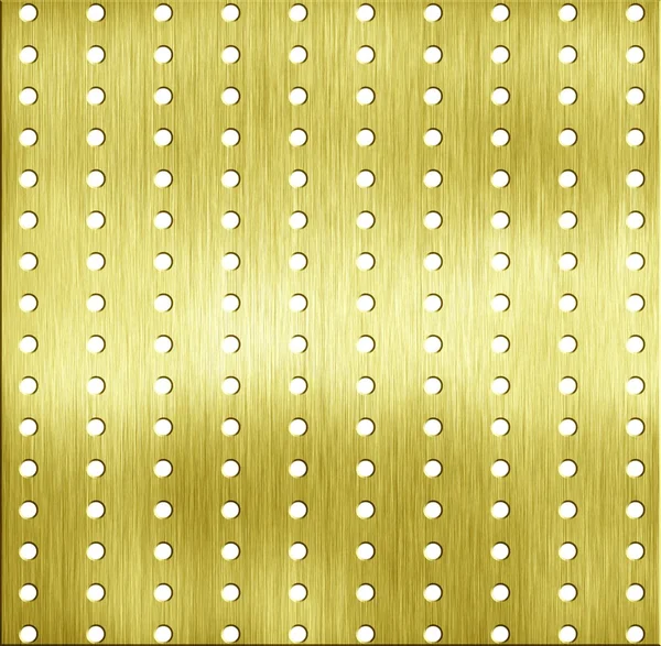 Modelo Abstrato Textura Metal Dourado Com Rebite — Fotografia de Stock