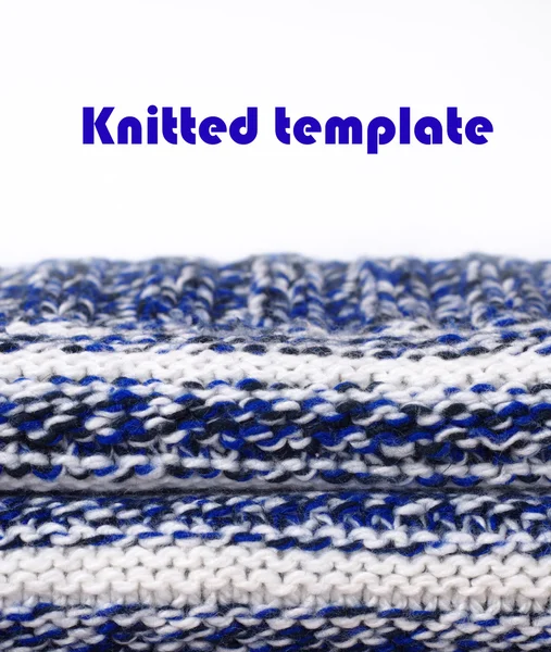 Knitted template — Stock Photo, Image