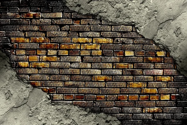 추상적인 배경을 오래 된 시멘트 벽에 금이 — 스톡 사진