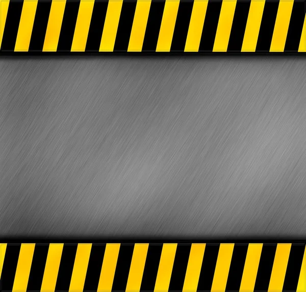 Metal warning template for you project — Stock Photo, Image