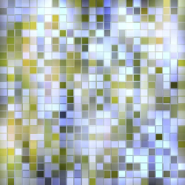 Квадратные мозаичные текстурные зеленые тона — стоковое фото