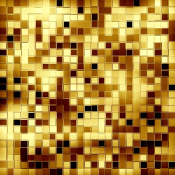Foto stock: fundo em mosaico dourado — Fotografia de Stock