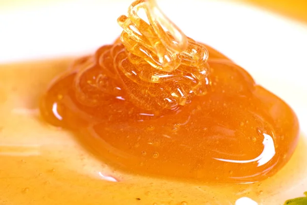 Honey background of close up texture — Stock Photo, Image