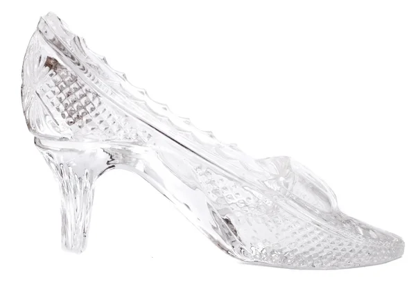 Sapato de vidro mulher — Fotografia de Stock
