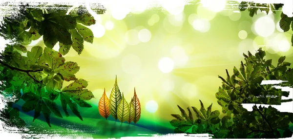 Höst löv illustration — Stockfoto