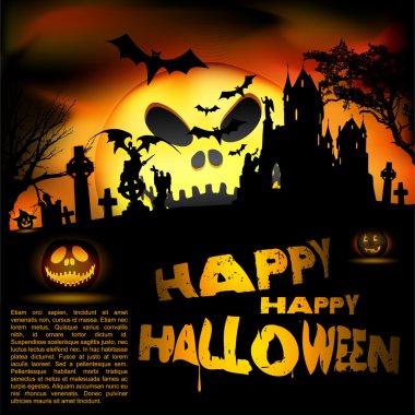 Vector Halloween flayer clipart