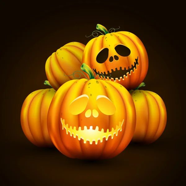 Vektor Halloweenpumpor — Stock vektor