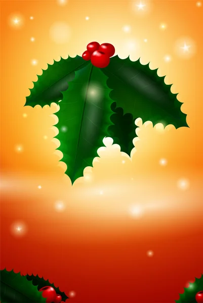 Carte de gui de Noël — Image vectorielle