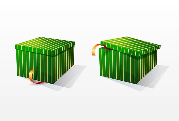 Izolované vektor vánoční boxy — Stockový vektor