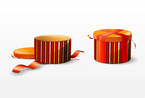 Isolated vector Christmas boxes — Stock Vector