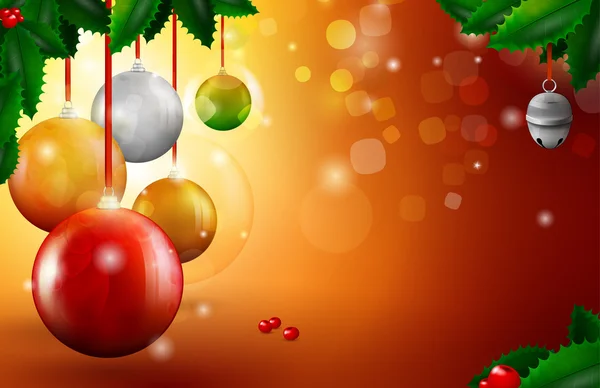 Illustration vectorielle de carte de Noël — Image vectorielle