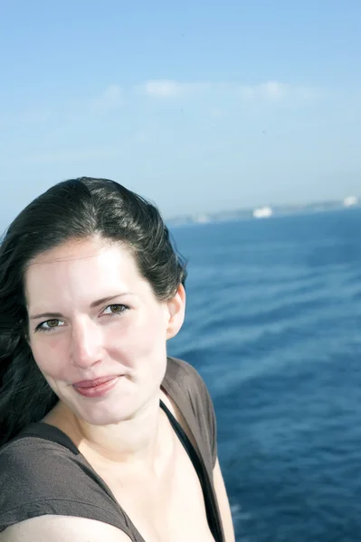 Woman on cruise ship 2 — Stock Photo, Image