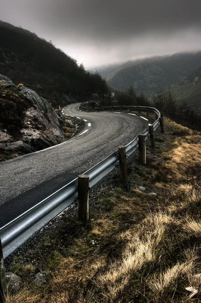 挪威 countryroad — 图库照片