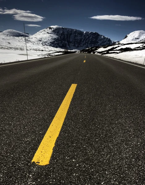Jalan di Norwegia — Stok Foto