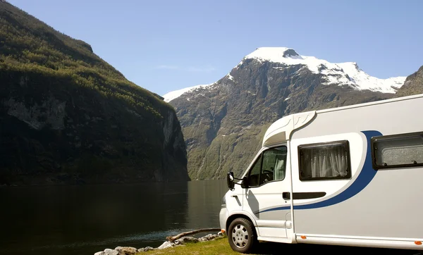 Camping en Noruega — Foto de Stock