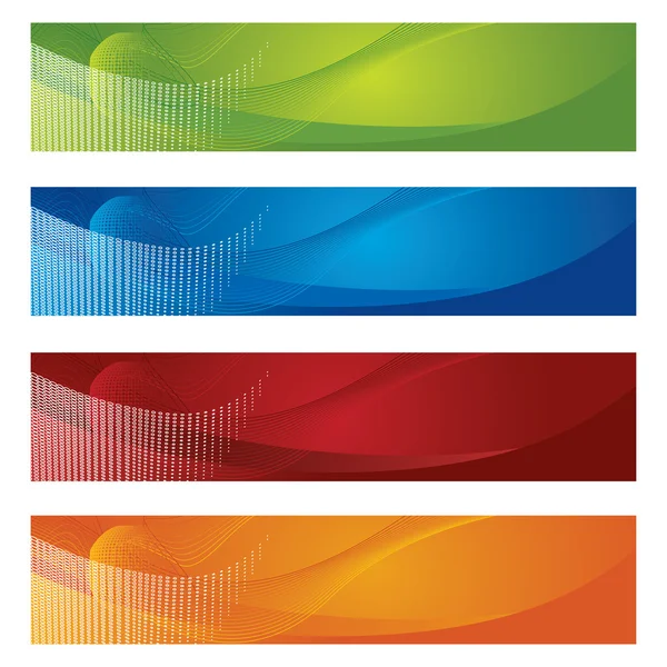 Bandeiras de meio-tom e gradiente — Vetor de Stock