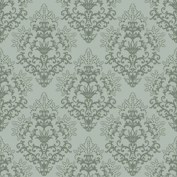 Fond d'écran sans couture fougère vert floral — Image vectorielle