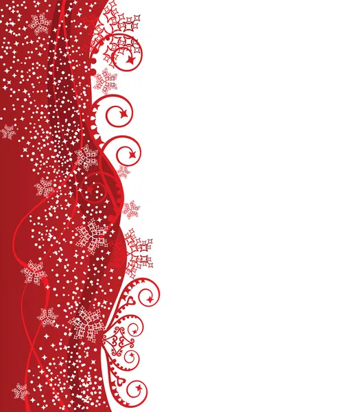 赤いクリスマス ボーダー設計 — ストックベクタ