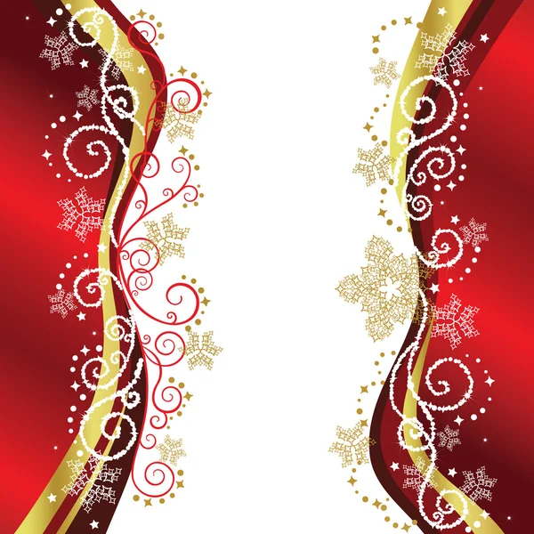 Red & Gold Christmas border designs — Stock Vector © lina_s #4345525
