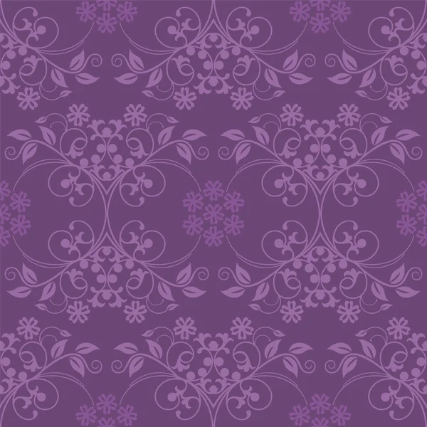 Beautiful seamless purple wallpaper — Stock Vector