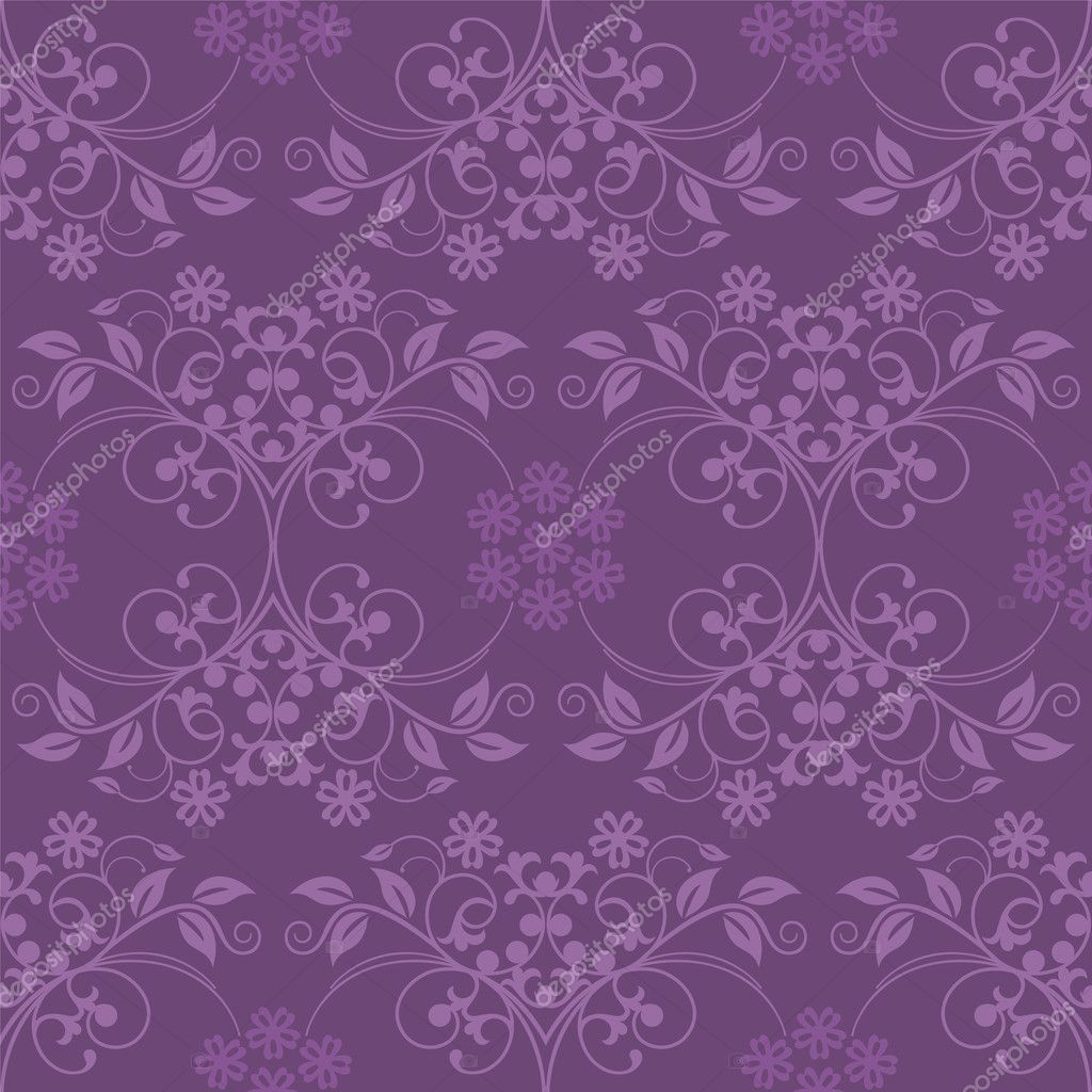 Beautiful seamless purple wallpaper Stock Vector Image by ©lina_s #4348630