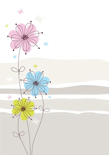 Light Floral Background Image Vector Illustration — Stock Vector