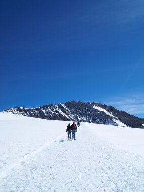 yürüyüş yolunda Avrupa jungfraujoch üst İsviçre yarış içinde umut