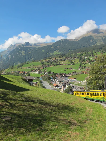 Cog-wheel train to Jungfraujoch Switzerland — Stock Photo, Image