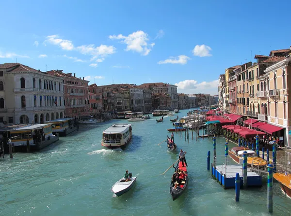 Canal Grande Venetië in Italië — Stockfoto