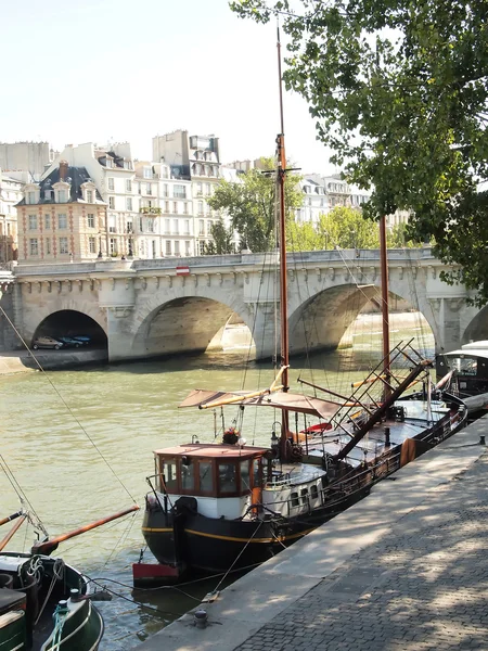 Yacht Seine River Paris Europe — Stock Photo, Image