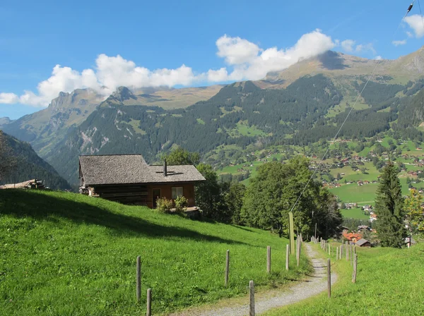 Alone Hut at Jungefrau Switzerland — Stock Photo, Image
