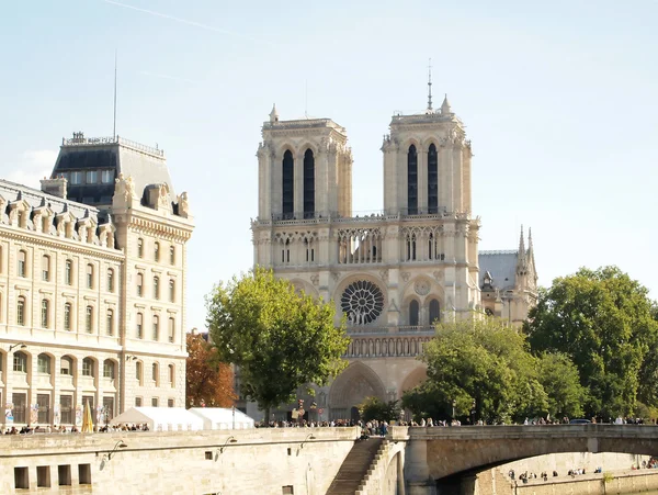 Seine Van Notre Dame Paris Frans Voor Onze Vrouwe Van — Stockfoto