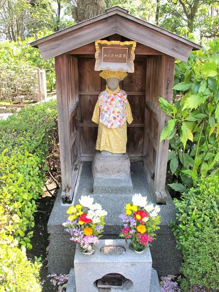 Estátua Nice Pedra Budista Templo Asakusa Tóquio Japão — Fotografia de Stock