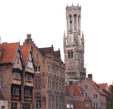 The Belfry of Bruges Belgium clipart