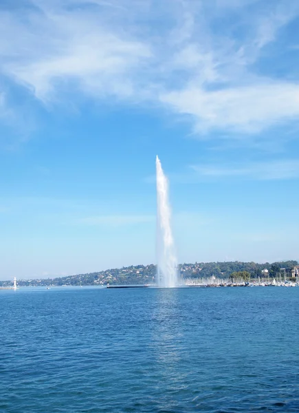 Jet d'eau, sul lago di Ginevra Svizzera — Foto Stock