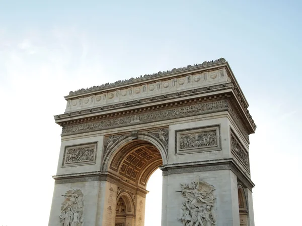 Triumphal arch , Napoleon Bonaparte at Paris in France — Stock Photo, Image