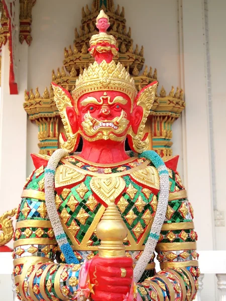 De rode Demon Vessavana standbeeld — Stockfoto